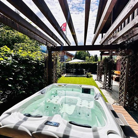 The Swiss Paradise 2 Apartment With Garden, Whirlpool, And Mountain Panorama Wirzweli Exteriér fotografie