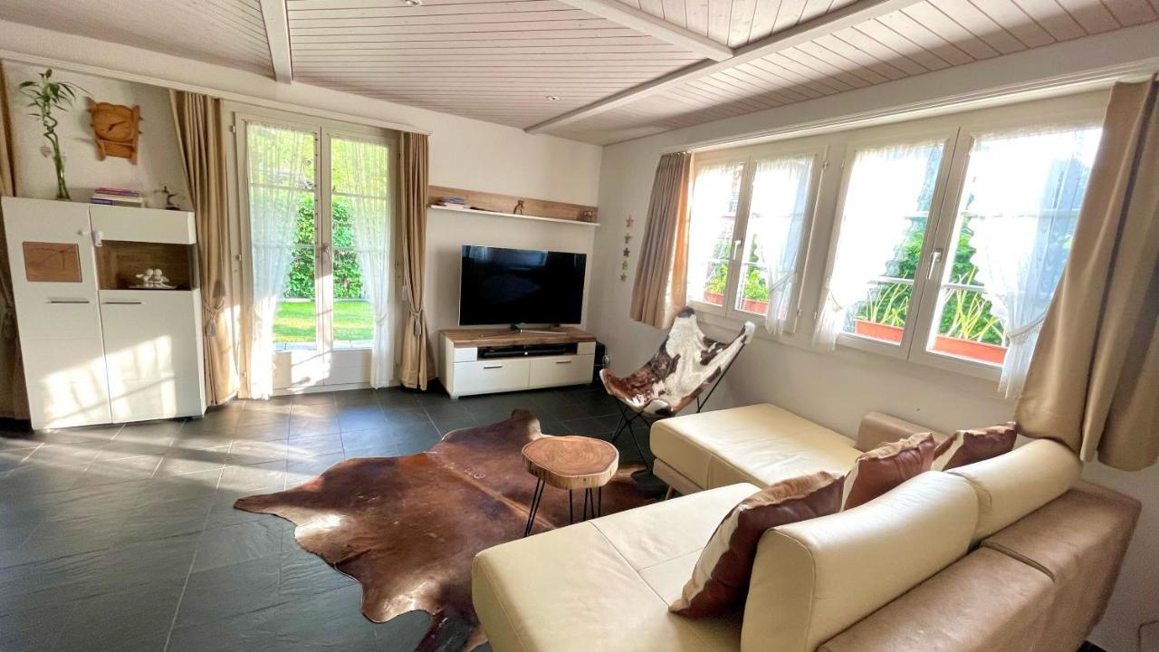 The Swiss Paradise 2 Apartment With Garden, Whirlpool, And Mountain Panorama Wirzweli Exteriér fotografie