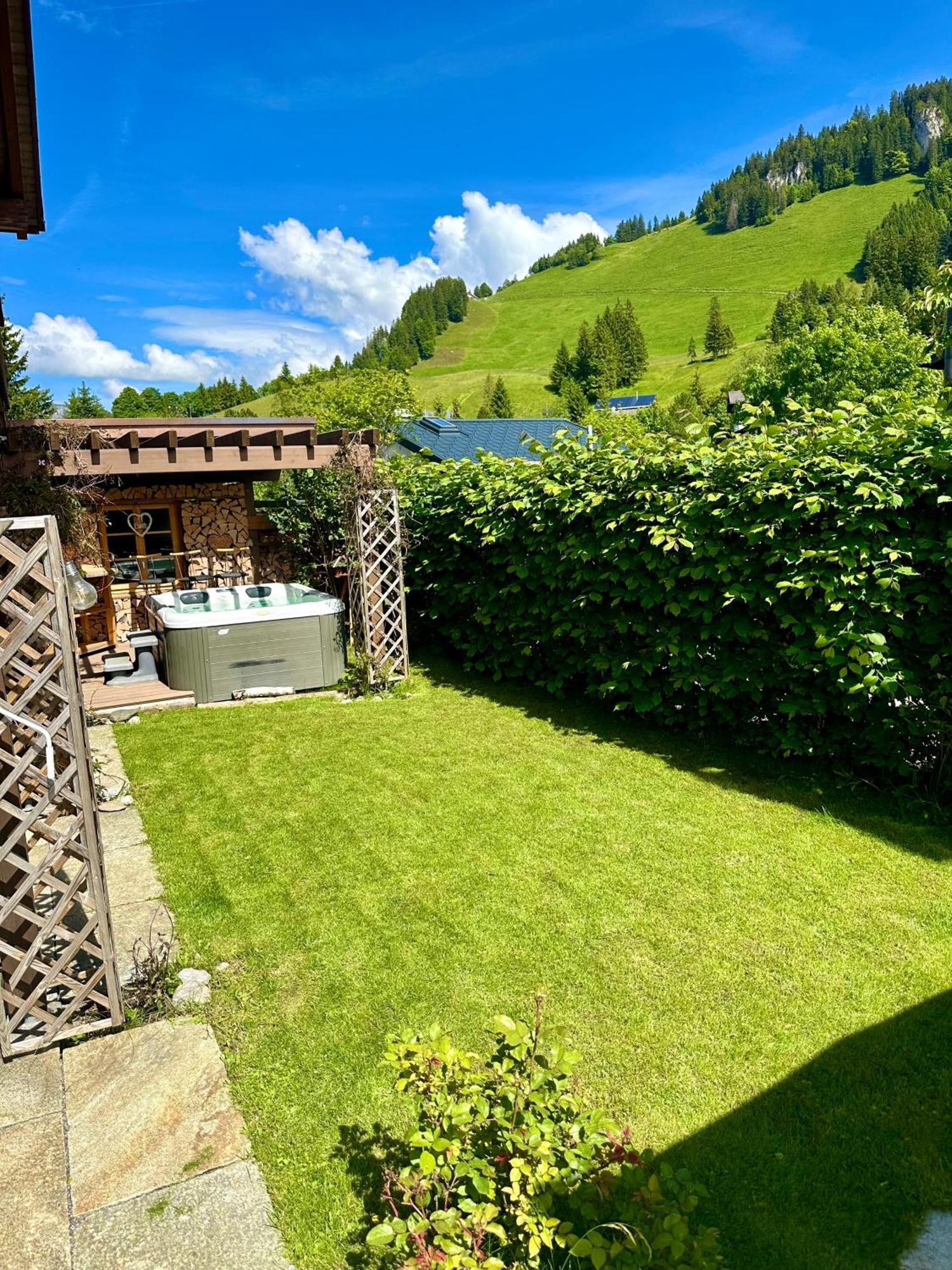The Swiss Paradise 2 Apartment With Garden, Whirlpool, And Mountain Panorama Wirzweli Exteriér fotografie