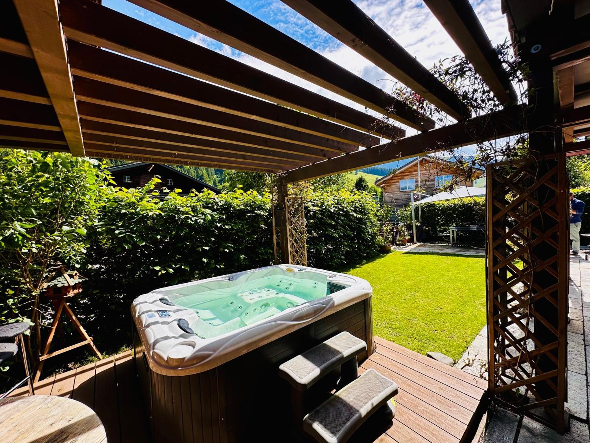 The Swiss Paradise 2 Apartment With Garden, Whirlpool, And Mountain Panorama Wirzweli Exteriér fotografie