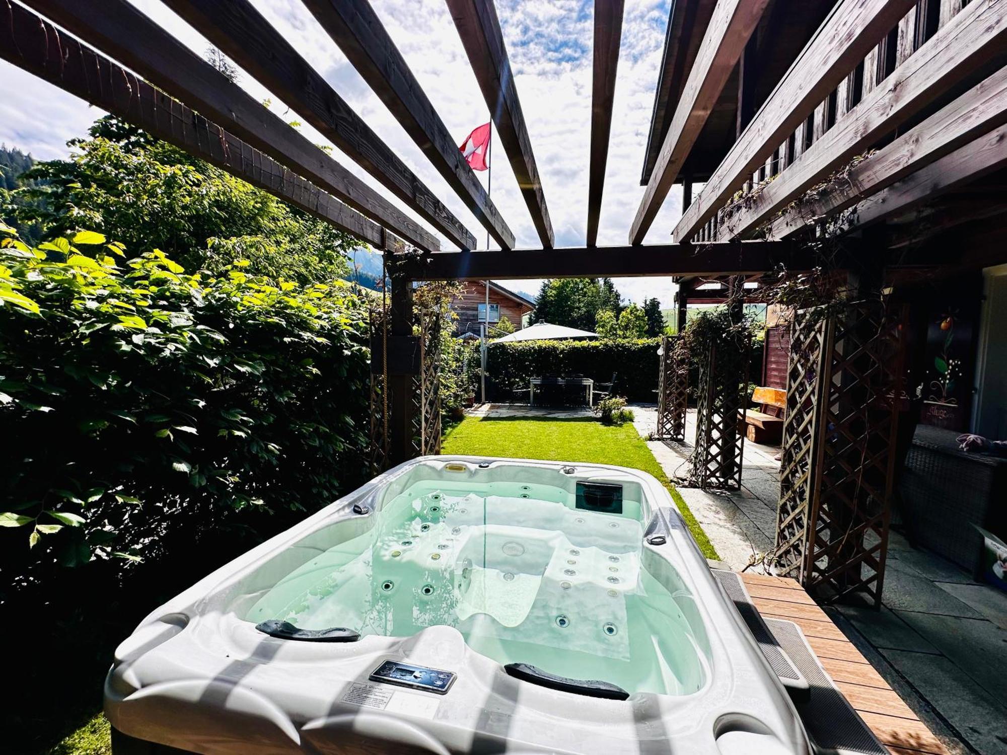The Swiss Paradise 2 Apartment With Garden, Whirlpool, And Mountain Panorama Wirzweli Exteriér fotografie